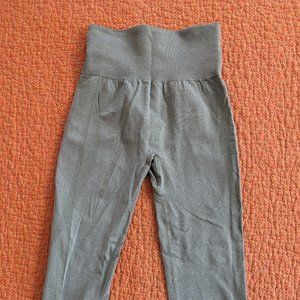Olive Green Seamless Workout Yoga Leggings